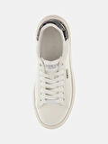 Guess Elbina10 Kadın Beyaz/Gümüş Deri Sneaker FLFE10ELE12-WHISI