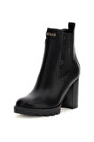 Kadın Nealle Kalın Topuklu Platform Chelsea Bot - Siyah | 39