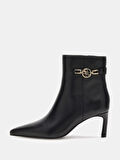 Guess Paislie Kadın Siyah Deri Bot FLFPAILEA10-BLACK