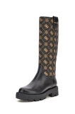 Kadın Yannis Monogram Desenli Kalın Tabanlı Çizme - Kahverengi | 39