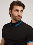 Guess Polo Yaka Düz Siyah Erkek T-Shirt M2GP34KARS0_ES SS SPORTS PIQUE T -