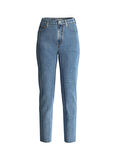 Guess Normal Bel Ankle Paça Mom Fit Mavi Kadın Denim Pantolon W2YA21D4NH5AUMD