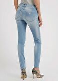 Guess Normal Bel Normal Paça Skinny Fit Mavi Kadın Denim Pantolon W2YA46D4Q01-CLH1