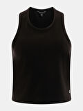 Rib Kadın Triko Crop-Siyah | L