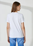 Guess Bisiklet Yaka Beyaz Kadın T-Shirt W1YI1BI3Z14G011