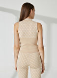 Guess Bisiklet Yaka Krem Kadın Bluz W3YR26Z37K0F05O