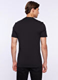 Guess Bisiklet Yaka Baskılı Siyah Erkek T-Shirt CN SS ORIGINAL LOGO - MID ORGANIC S