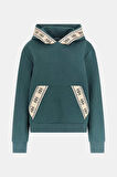 Guess Şerit logolu sweatshirt Yeşil