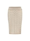 Guess Yüksek Bel Kırık Beyaz Kadın Midi Etek W3BD86Z3A50G012