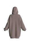 Guess Kadın Bej Cindra Scuba Sweatshirt