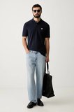 Guess Kısa Kollu Basic Polo Erkek Lacivert Polo T-shirt M6YP60K4388-G7V2