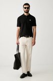 Guess Kısa Kollu Basic Polo Erkek Siyah Polo T-shirt M6YP60K4388-JBLK