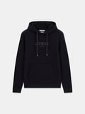 Guess Uzun Kollu Basic Kutu Logolu Erkek Siyah Sweatshirt M6YQ36K4243-JBLK