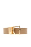 Guess Ella Logolu Ayarlanabilir ve Çift Taraflı Kadın Siyah Kemer BW7861P3430-BBI