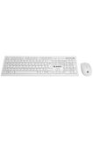 Km-6121 Beyaz Kablosuz Q Slim Klavye Mouse Set