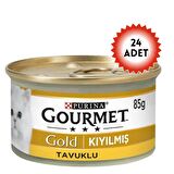 Gourmet Gold Kıyılmış Tavuklu Kedi Konservesi 85gr x 24 Adet