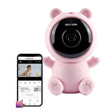 Neutron Ninni Söyleyen Gece Görüşlü Wifi Pembe Bebek Izleme Kamerası