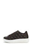 Guess Erkek Kahverengi Vibo 4G Logolu Sneaker