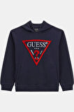 Guess Çocuk Mavi Üçgen Logolu Sweatshirt