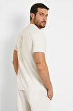 Erkek Guess Regular Fit T-Shirt - Kum Beji | XL