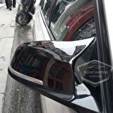 BMW F30-F32-F20 2012-2018 Batman Yarasa Ayna Kapağı Piano Black ABS Plastik