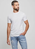 Guess Bisiklet Yaka Desenli Beyaz Erkek T-Shirt M4GP39K7HD0G011 SS GUESS EMB PIMA
