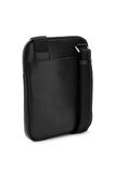 Erkek Frienze Crossbody Fl Mini Omuz Çantası - Siyah | 27/28
