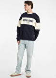Guess Jeans Lacivert Erkek Sweatshırt M4BQ39K9V31A71W GJ CN OS HORIZONT S