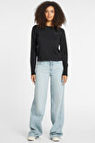 Kadın GJ LS CN Sweatshirt - Siyah  | L