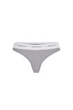 Kadın GJ Thong Accessories Külot - Gri | L