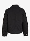 Guess Jeans Normal Siyah Kadın Ceket GJ CHORE JACKET - ECO RECY CO PEBBL