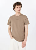 Guess Bisiklet Yaka Desenli Kahve Erkek T-Shirt M4GP39K7HD0G1EC SS GUESS EMB PIMA