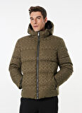 Guess Yeşil Erkek Mont M4BL42WG9L2F8LA MONOGRAM PUFFA JKT