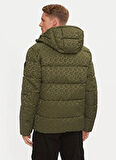 Guess Yeşil Erkek Mont M4BL42WG9L2F8LA MONOGRAM PUFFA JKT