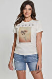 Guess Kadın Çiçek Baskılı T-Shirt
