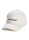 Guess Jeans Krem Kadın Şapka GJ 3D EMBRO BASEBALL - ORG CANVAS C
