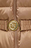 Guess Kadın  Olga Krem  Kürk Yakalı Mont