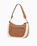 Guess Davika Hobo Monogram Baskılı Omuz Çantası
