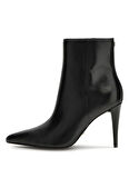 Guess Deri Siyah Kadin Topuklu Bot FLFSLILEA10-BLACK