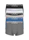Gri Erkek Desenli Boxer NJFMB BOXER TRUNK 5