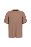Kadın Azha Cn Over T-Shirt - Açık Kahve | L