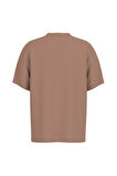 Kadın Azha Cn Over T-Shirt - Açık Kahve | L