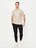 Guess Erkek Bej Logolu T-Shirt