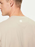 Guess Erkek Bej Logolu T-Shirt