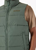Guess Z5RL00WGTN0G8AW ROHAN QUILTED VEST Yeşil Standart Desenli Erkek Yelek