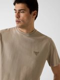 Guess Bisiklet Yaka Kısa Kollu Küçük Amblemli Erkek Gri T-shirt M6GI21K3053-G9I0