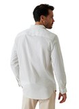 Guess Beyaz Erkek Regular Fit Çizgili Gömlek M6GH16W1711-SM1P Beyaz Gömlek