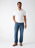 Guess Beyaz Erkek Regular Fit Örgü Polo T-Shirt M6GR05Z0558-G018 Beyaz Polo T-Shirt