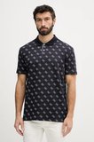 Guess Kısa Kollu Tamamı 4G Jakarlı Polo Yakalı Erkek Lacivert Polo T-shirt M6GP04K3073-FBDB