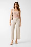 Guess Zoya Palazzo Fit  Krem Pantolon W6GB15W1886-A115